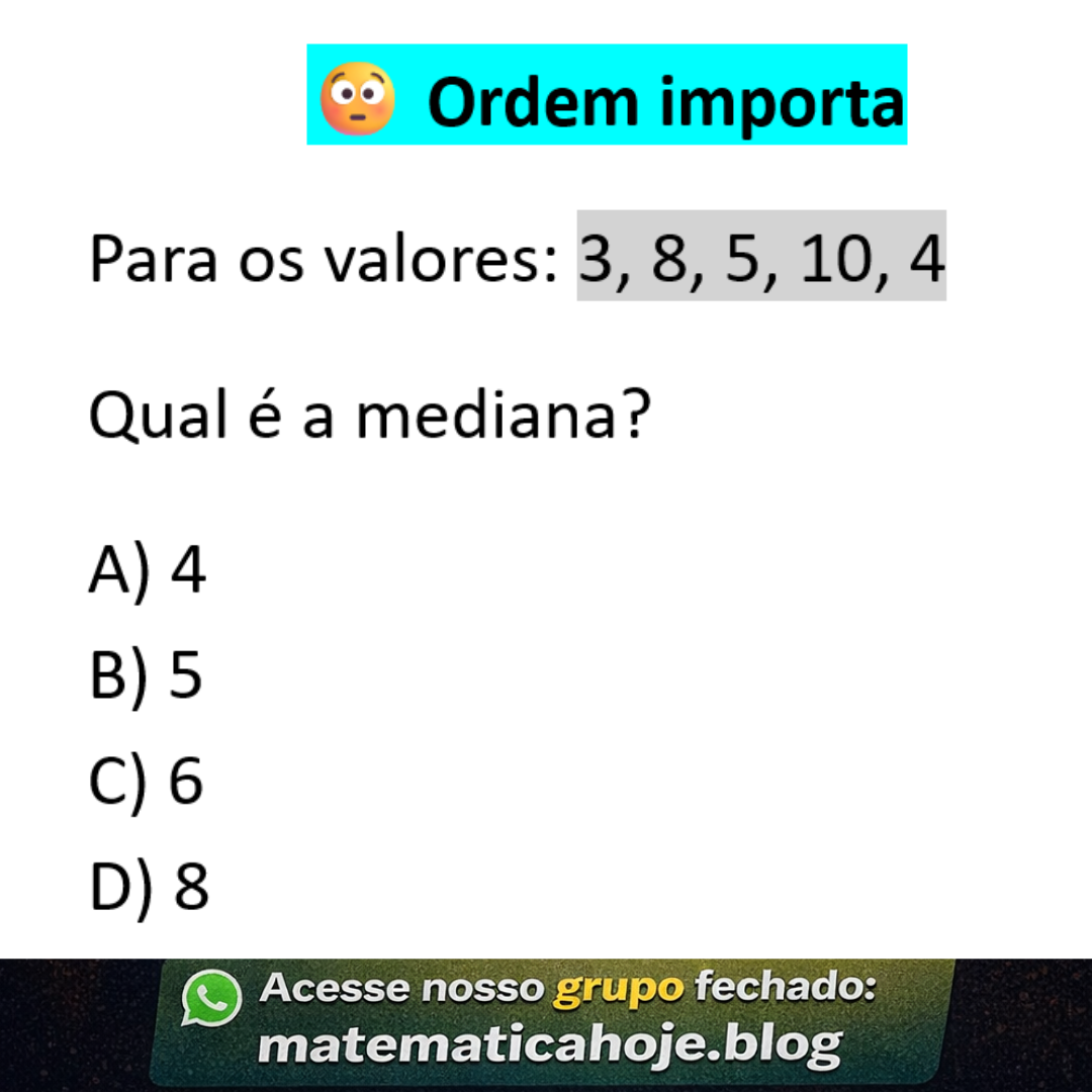 Questão sobre mediana
