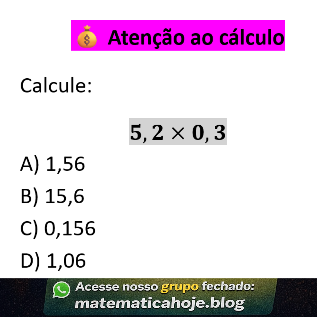 Multiplicação com números decimais