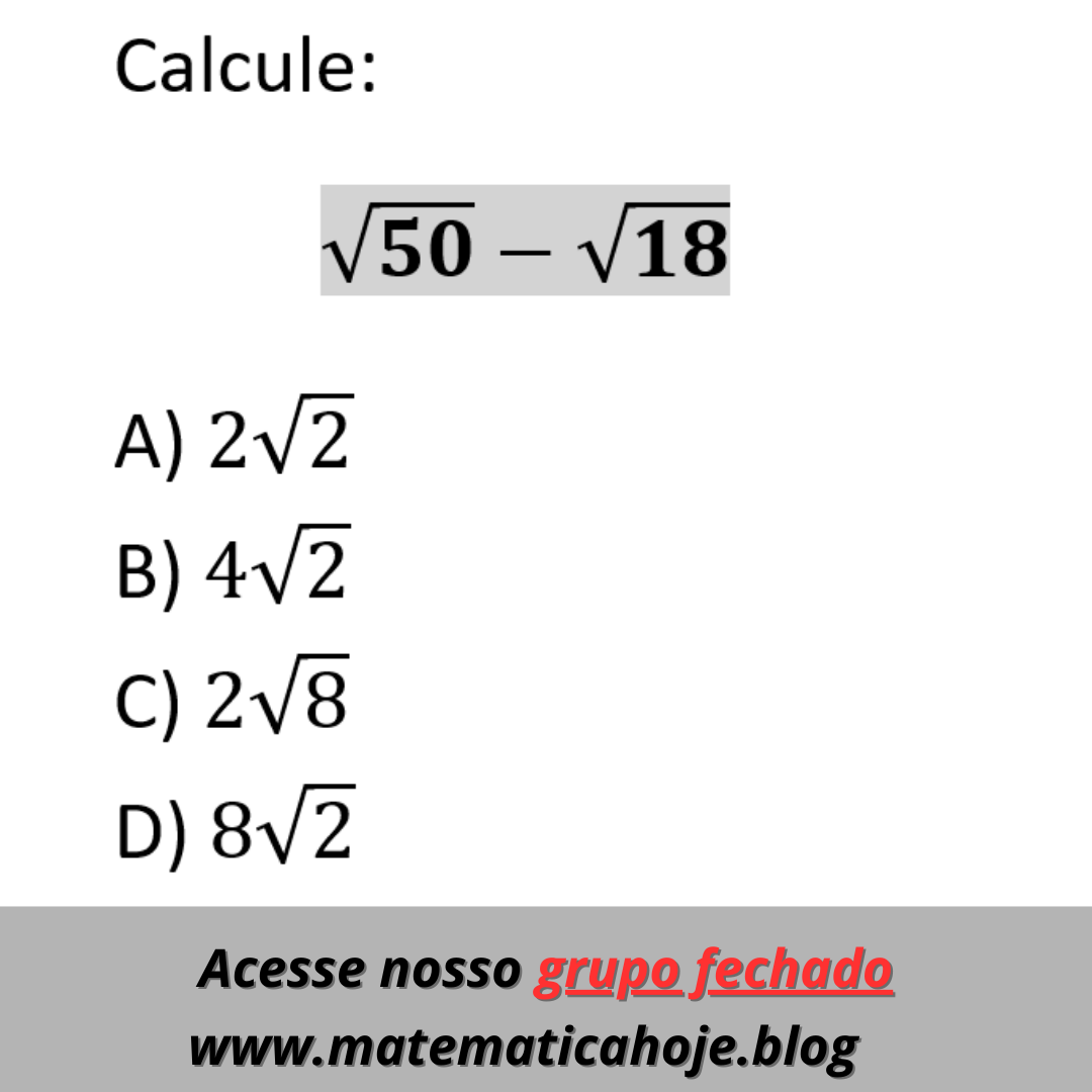 Operações com radicais