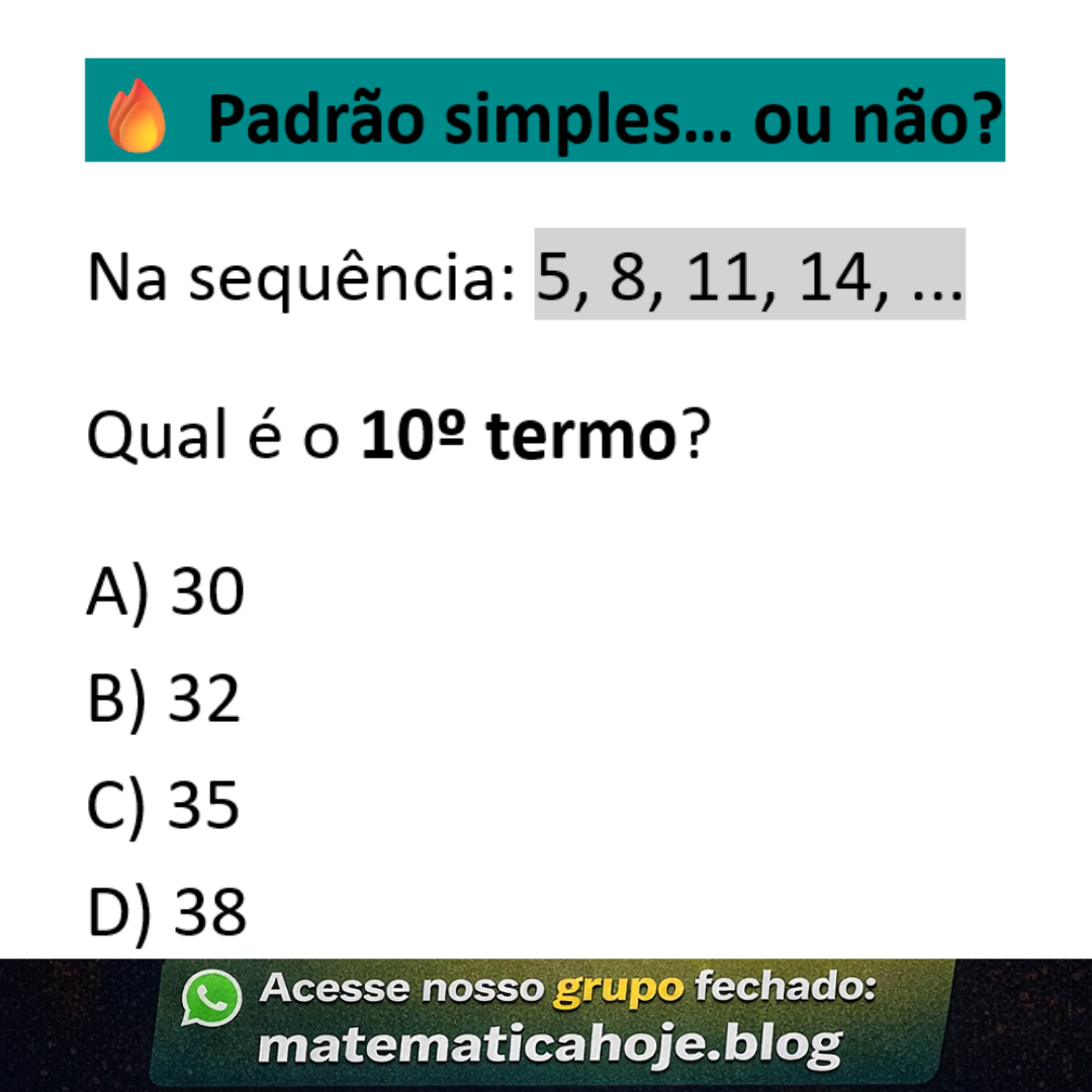 Questão sobre Progressão Aritmética