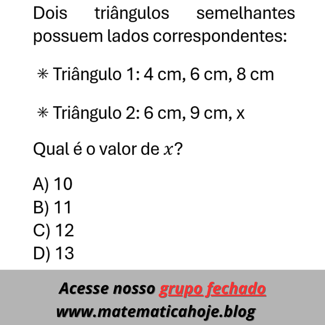 Semelhança de triângulos
