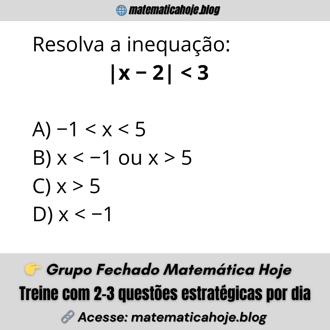 Inequação com módulo