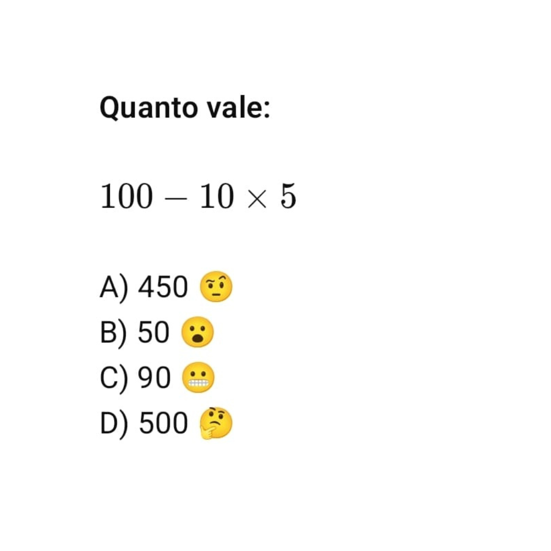 Questão de expressão numérica