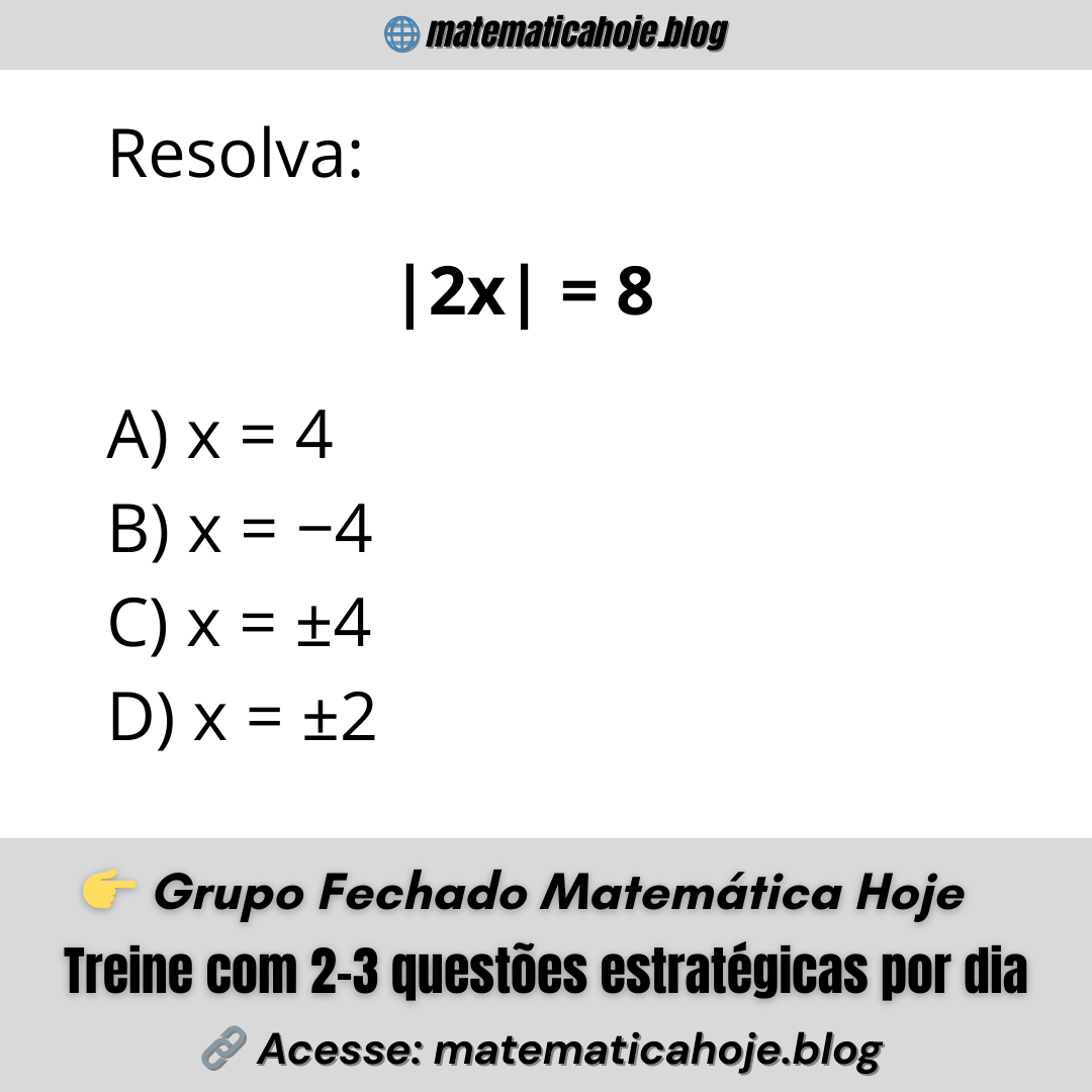 Equação com módulo