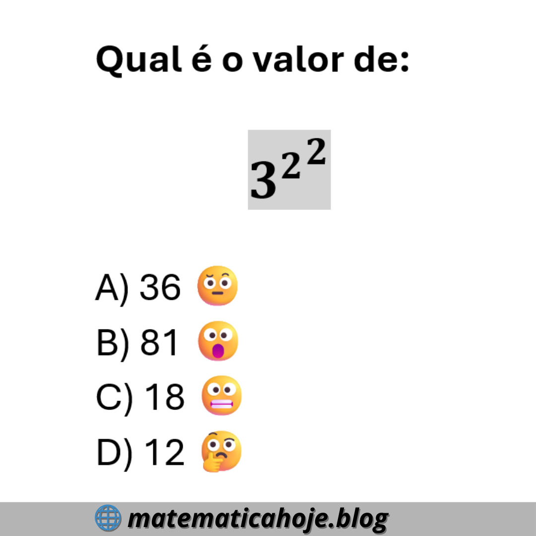 Questão de potenciação