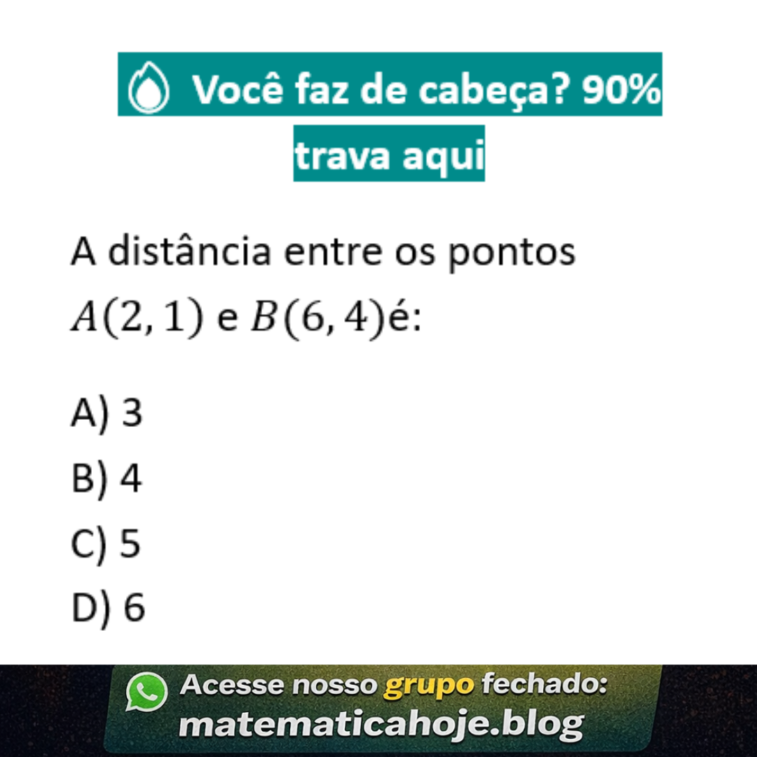 Distância entre dois pontos