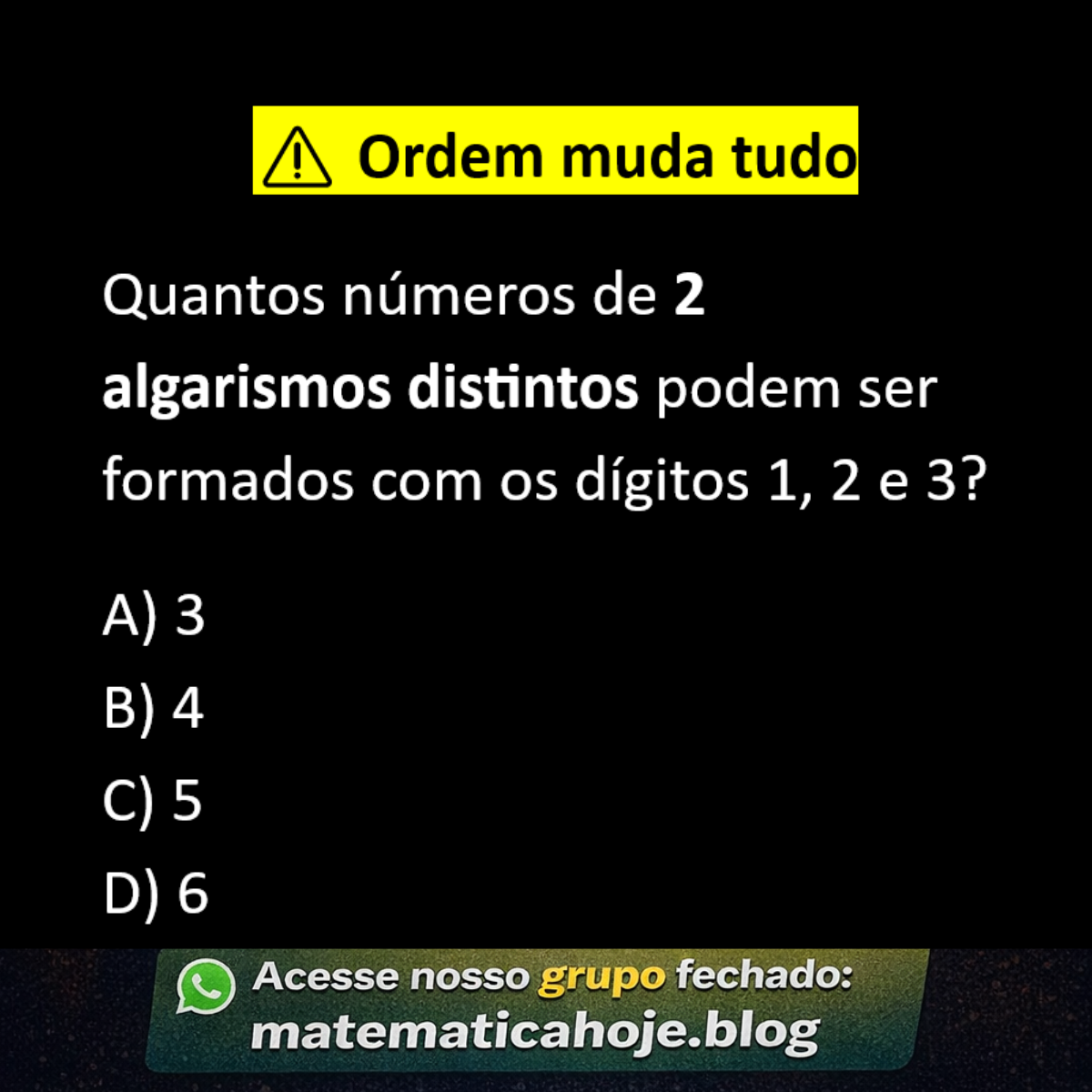 Análise combinatória exercício