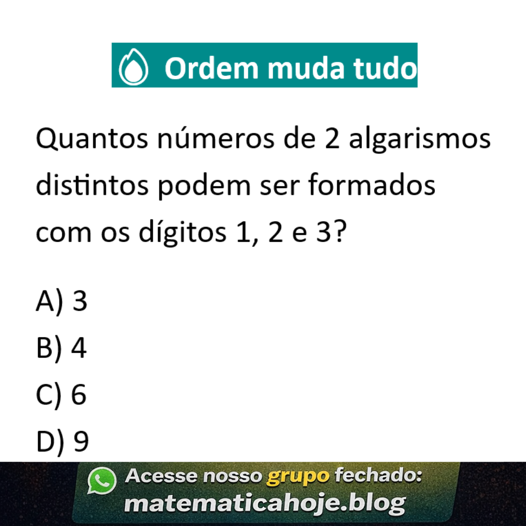 Arranjos com dois algarismos