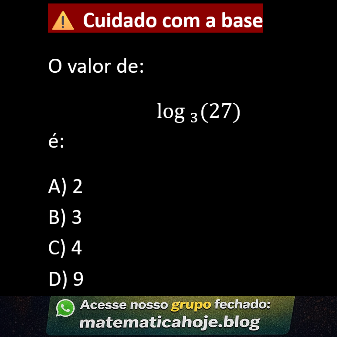 Função logarítmica exercício