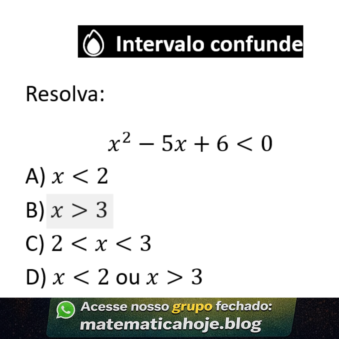 Inequação do segundo grau