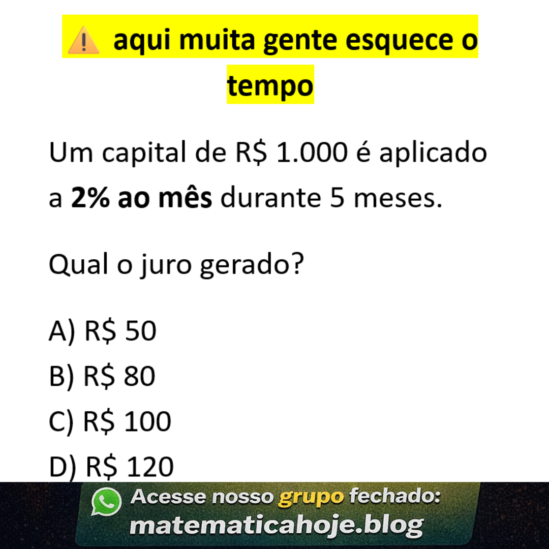 Juros simples exercício
