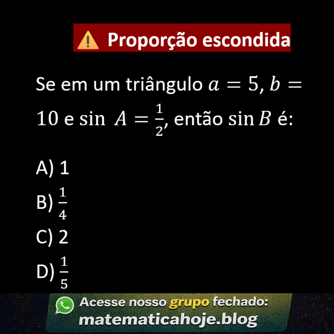 Lei dos senos exercício