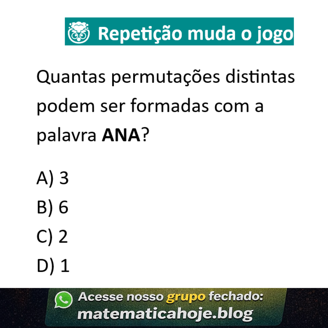 Permutação com repetição