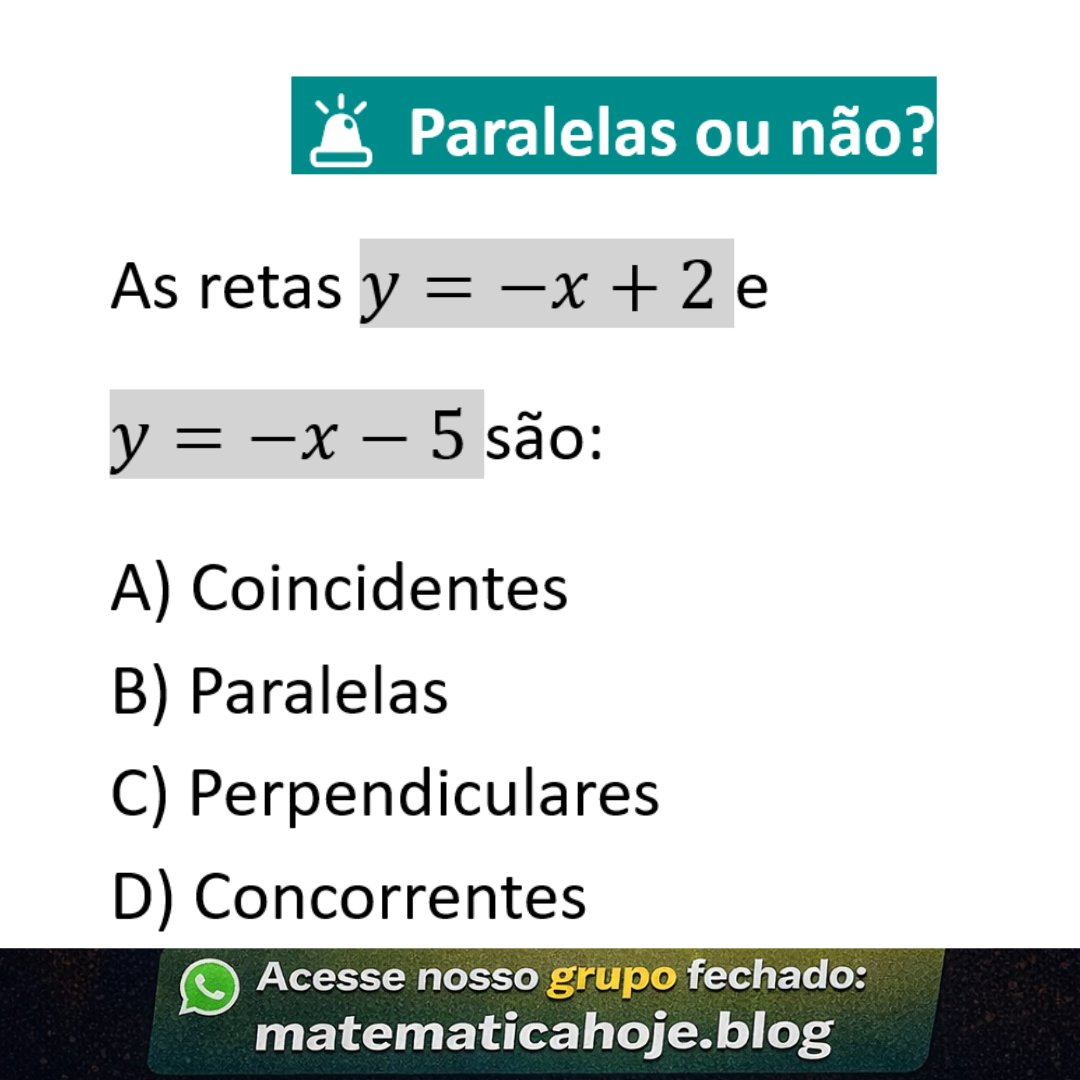Posição relativa entre retas