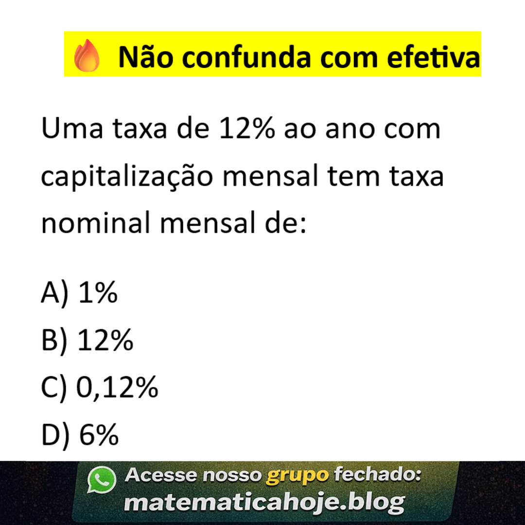 Taxa nominal exercício