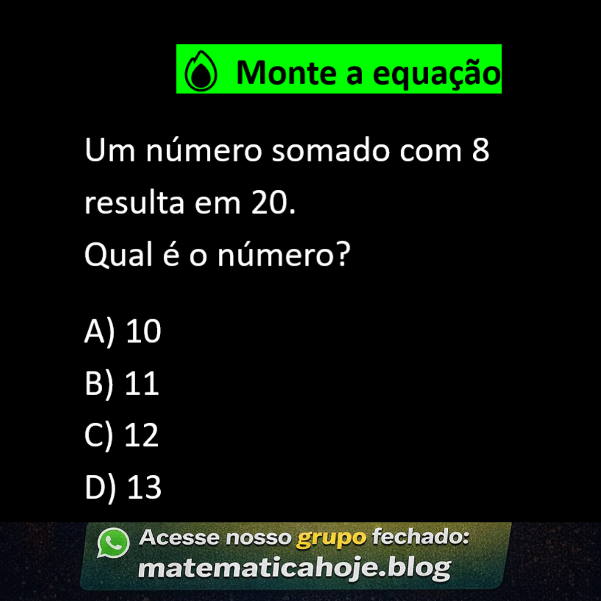 Questão sobre equação do primeiro grau