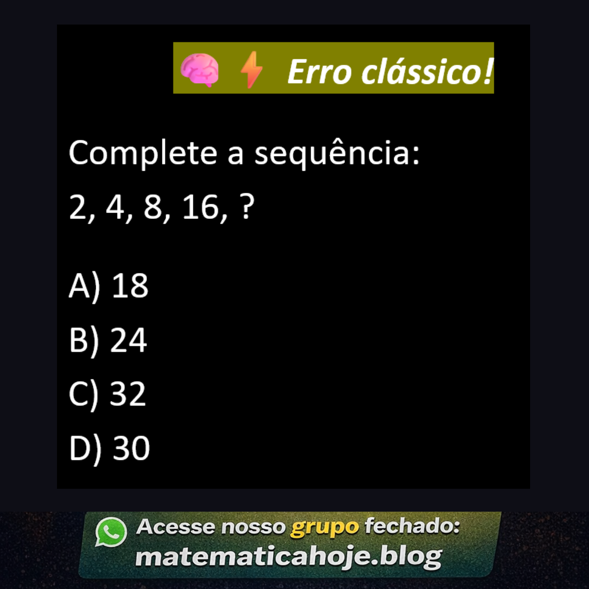 Questão sobre sequência numérica