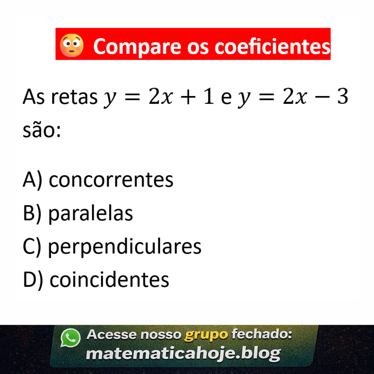 Questão sobre retas paralelas