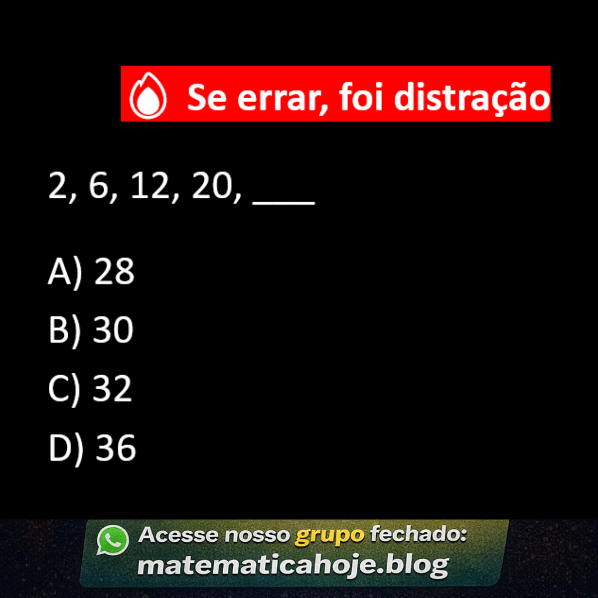 Questão de sequência numérica