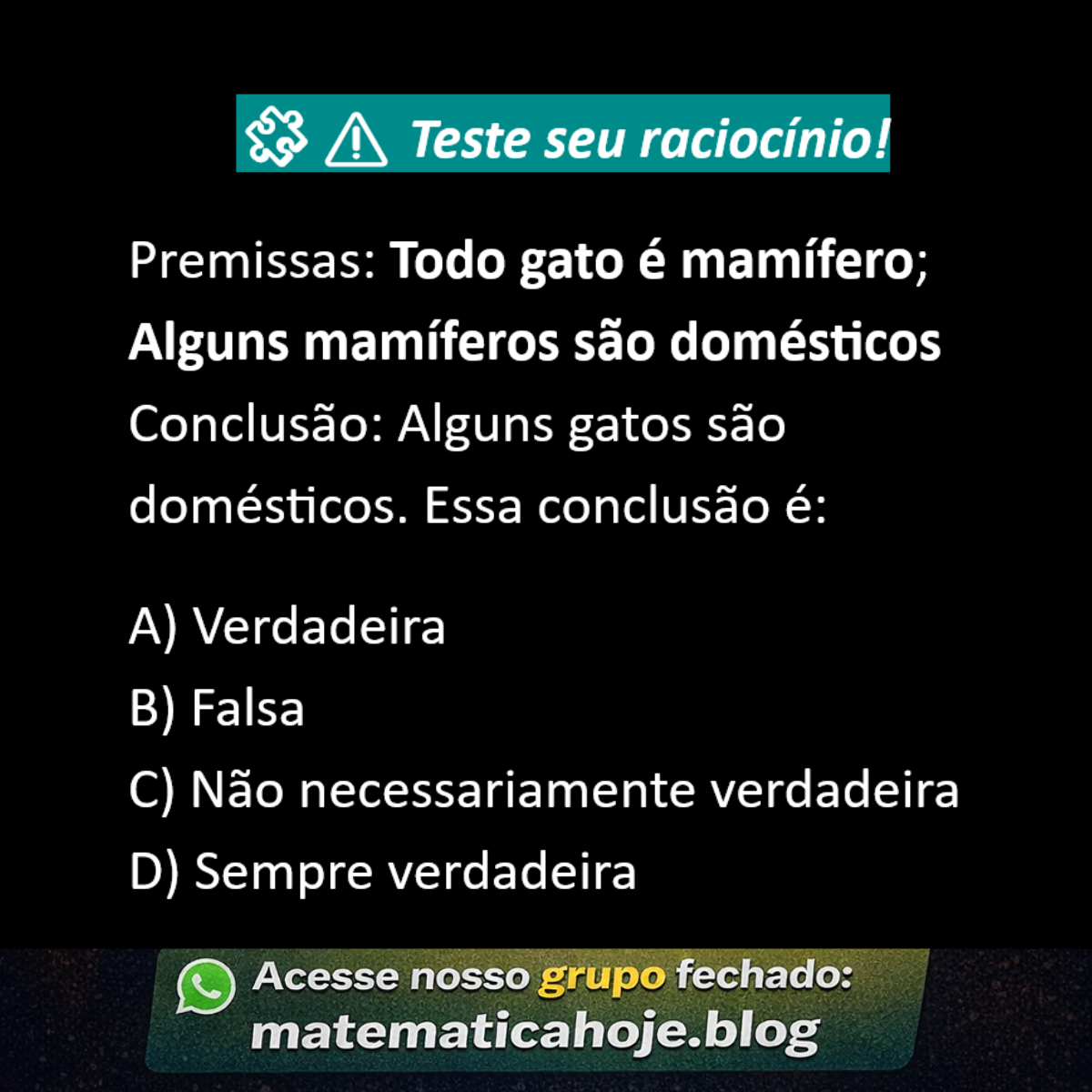 Silogismo lógico gatos mamíferos domésticos