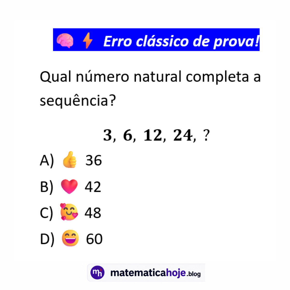 Questão sobre sequência numérica