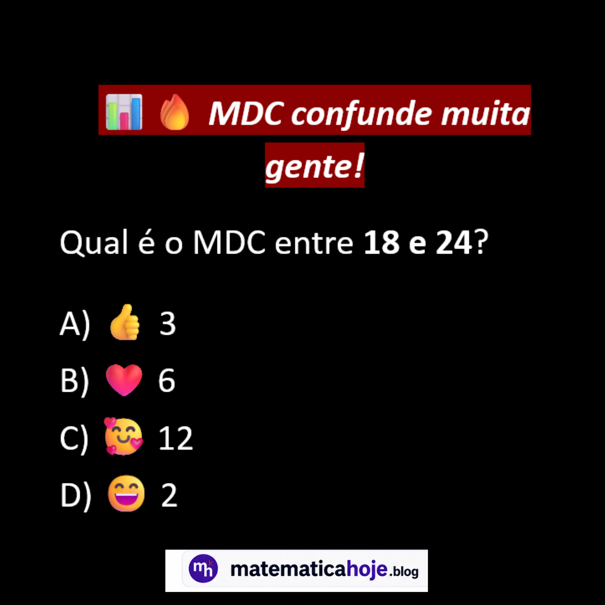 Questão sobre MDC