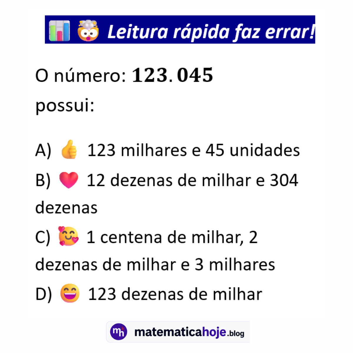 Questão sobre decomposição numérica