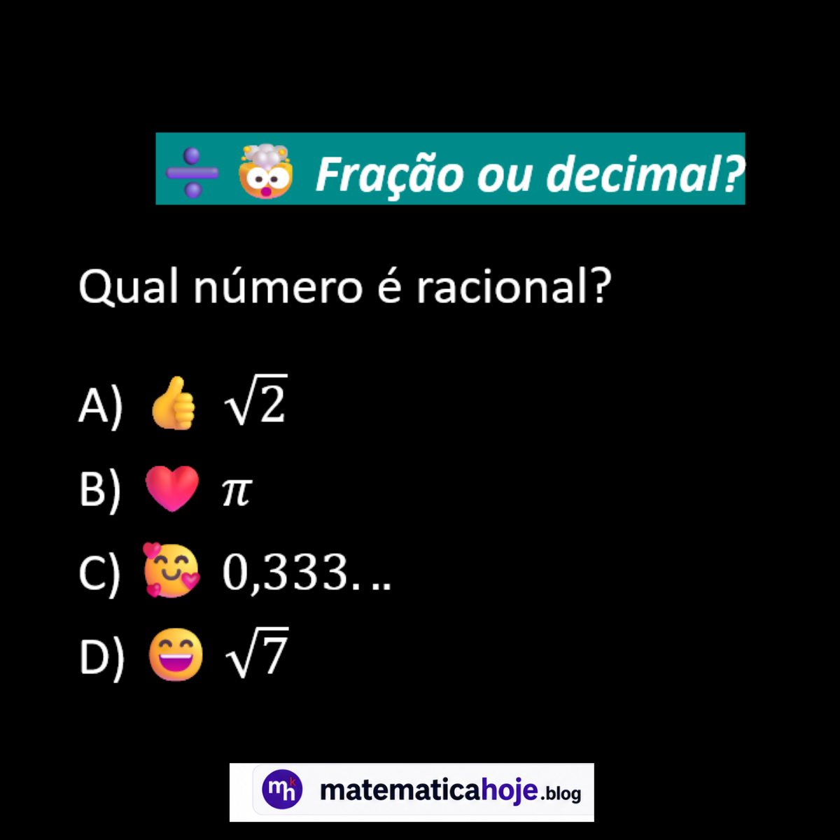Questão sobre números racionais