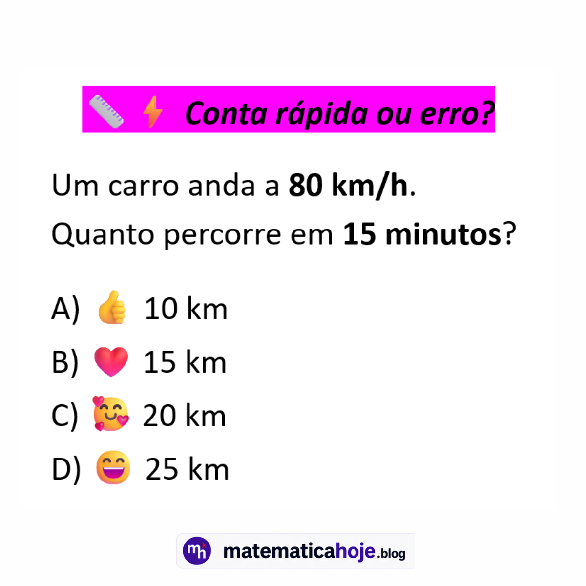 Questão sobre velocidade média