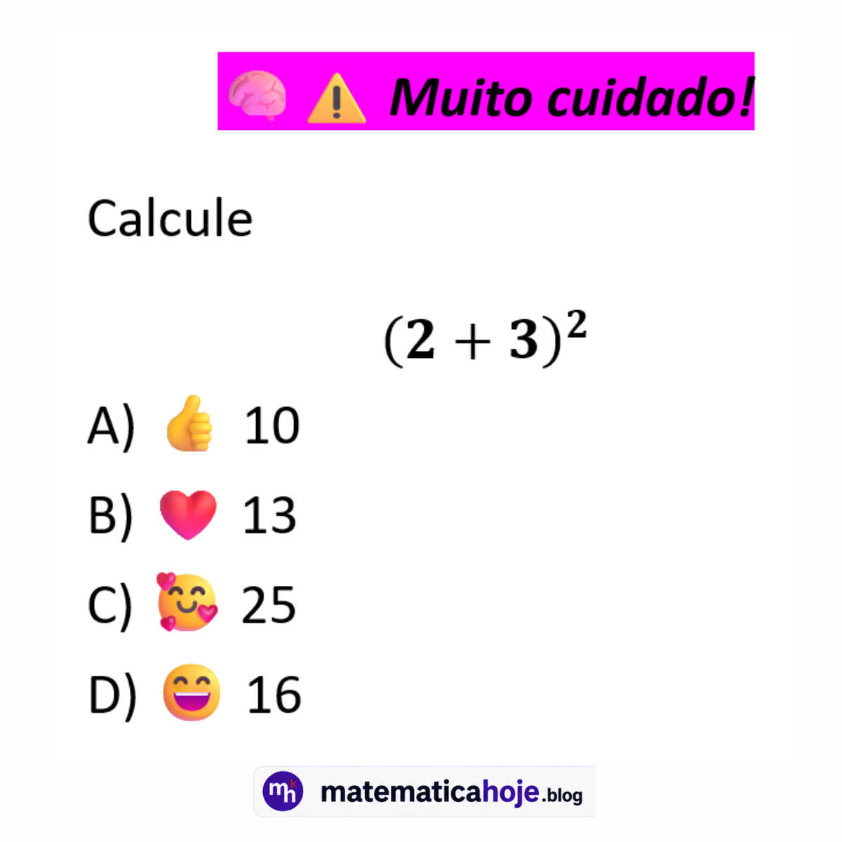 Questão sobre potência com parênteses