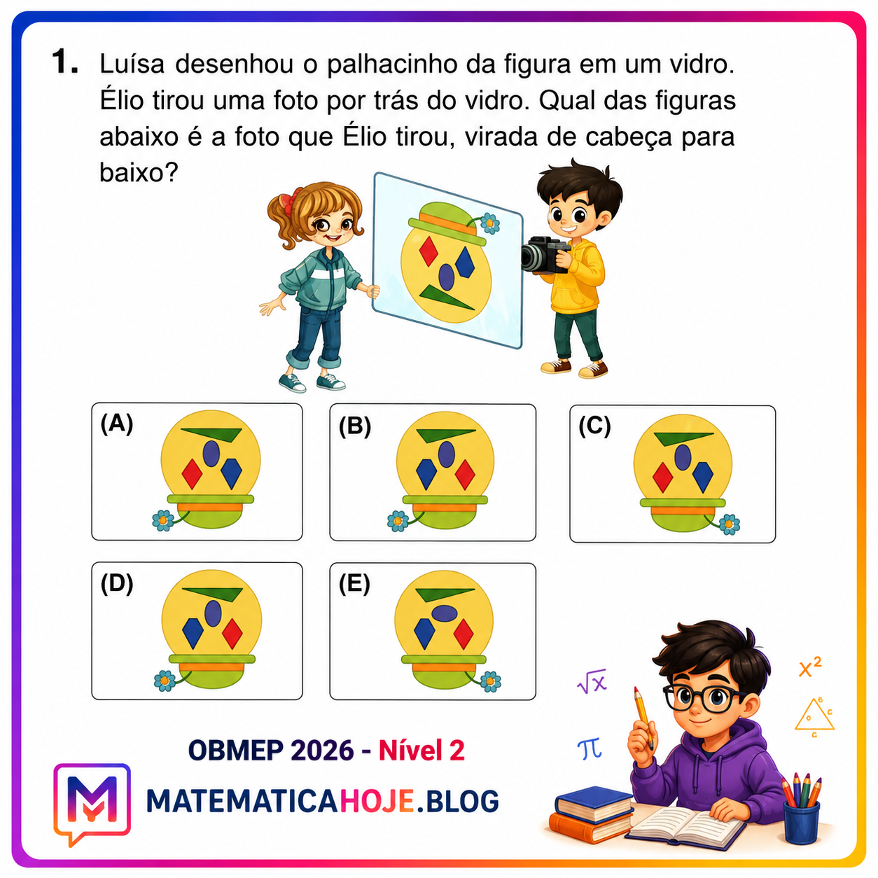 OBMEP 2026 Nível 2 Questão 1 Resolvida
